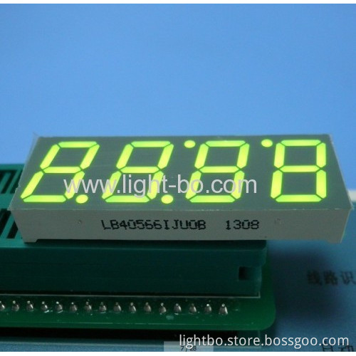 Ultra Blue Four-digit 14.2mm ( 0.56 Inch) Anode 7-segment Led Clock Display 